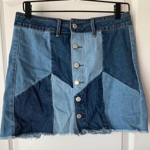 American Eagle Button Down Denim Skirt